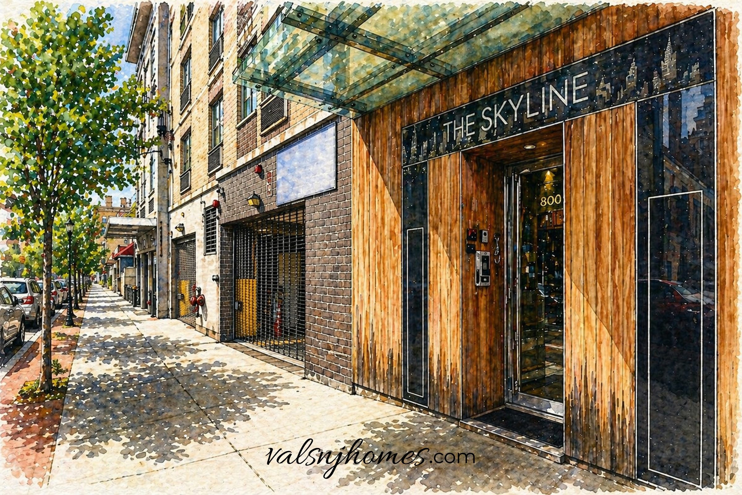 Skyine Front Illustration