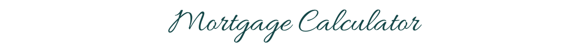 Mortgage Calculator Header